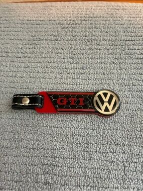 Volkswagen GTI Red & Black Keychain